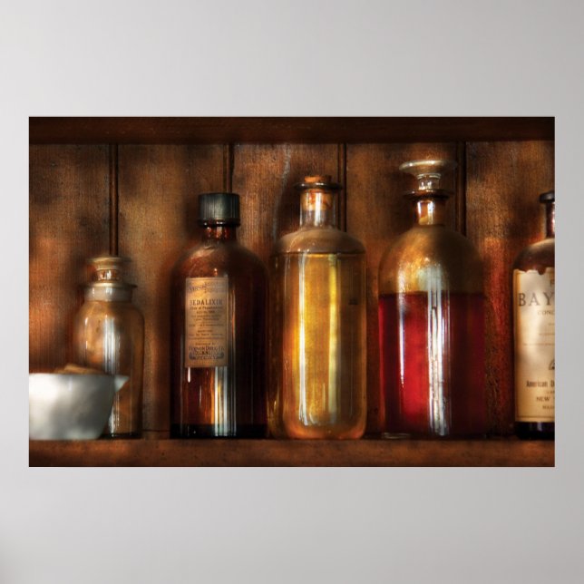 Poster Pharmacien - Divers élixirs (Devant)