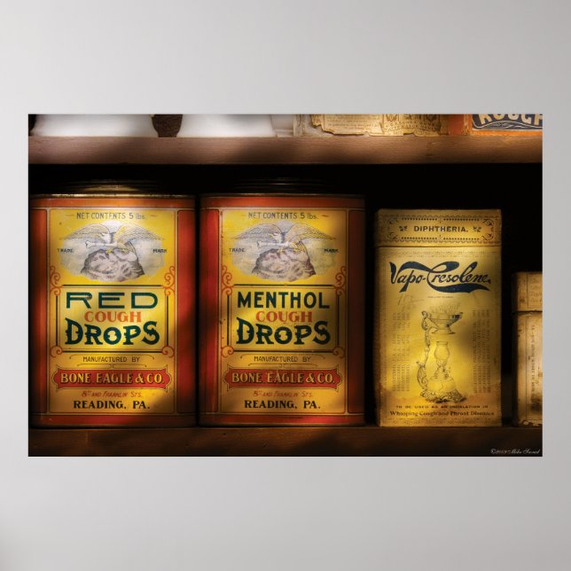 Poster Pharmaciens - Gouttes de toux (Devant)