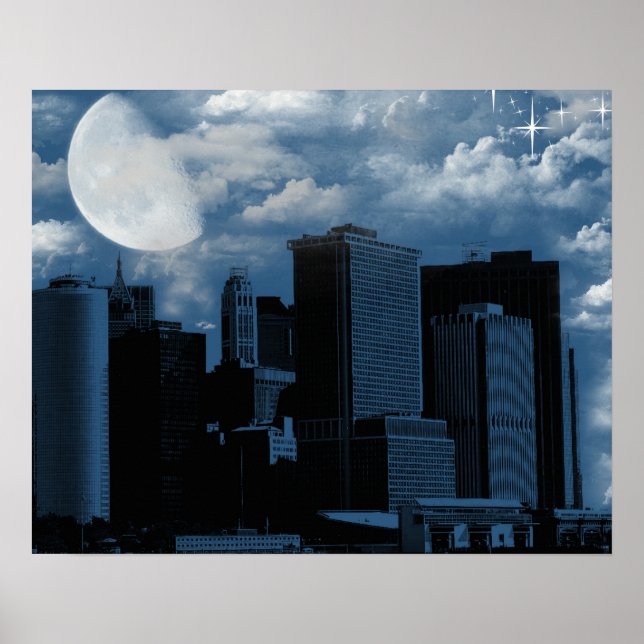 Poster Phase de la lune (Devant)