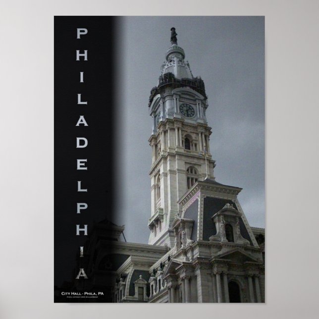 Poster Philadelphie - Hôtel de ville (Devant)