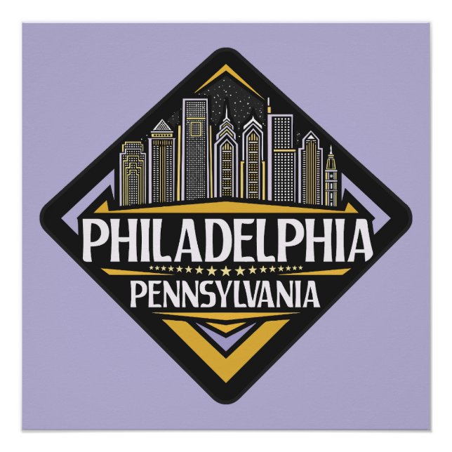 Poster Philadelphie Pennsylvanie (Devant)