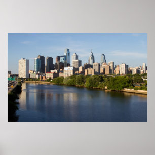 Poster Philadelphie Skyline 1