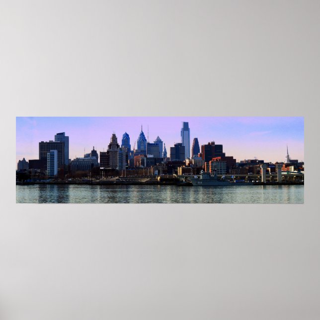 Poster Philadelphie Skyline Imprimer (Devant)