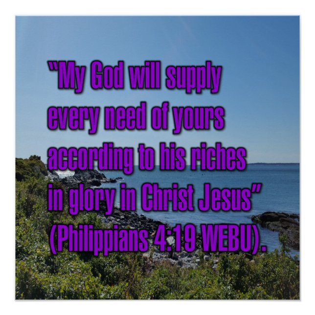 Poster Philippiens 4:19 WEBU (Devant)