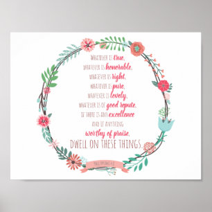 Poster Philippiens 4:8