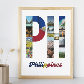 Poster Philippines Mur philippin déco Art PH