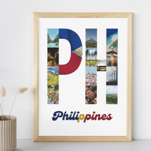 Poster Philippines Mur philippin déco Art PH (Créateur téléchargé)