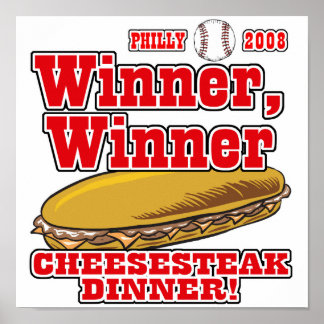 Poster Philly Winner Cheesesteak Dinner
