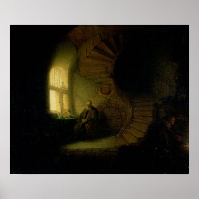 Poster Philosopher in Meditation, 1632 (Devant)