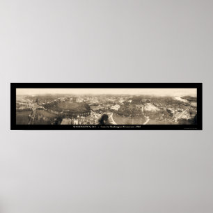 Poster Photo 1905 de monument de Washington DC