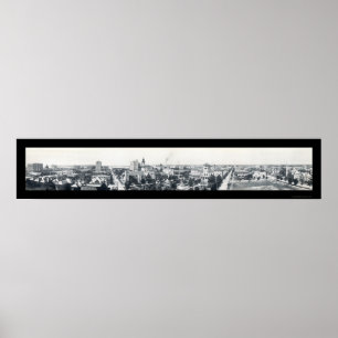 Poster Photo 1910 de Jacksonville FL d'horizon