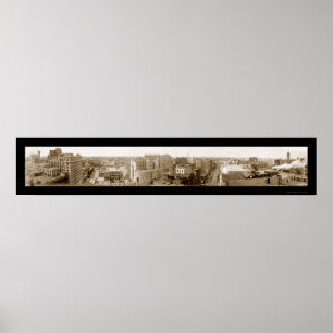 Poster Photo 1911 d'horizon de manganèse de Minneapolis