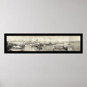 Poster Photo 1911 d'USS Maine La Havane Cuba