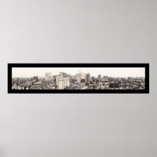 Poster Photo 1913 d'horizon de Philadelphie