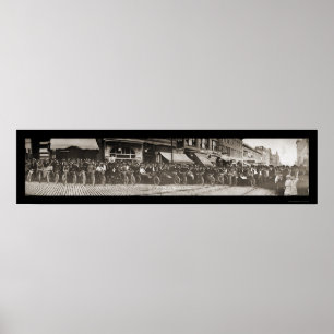 Poster Photo 1914 de moto de la TA de butte