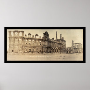 Poster Photo 1919 d'hôtel de ville Reims