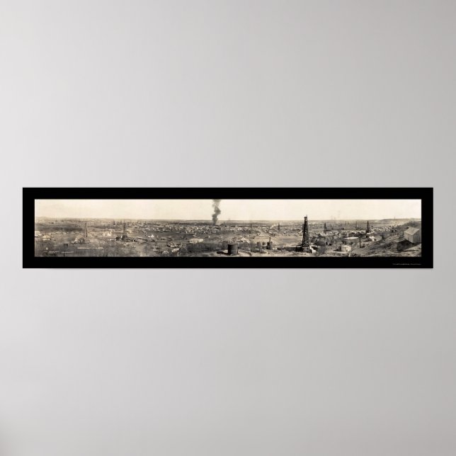 Poster Photo 1919 du Ranger Oil Fields (Devant)