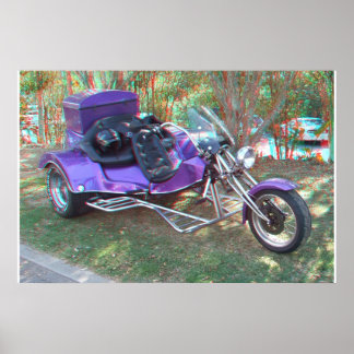 Poster photo 3D Trike 3D