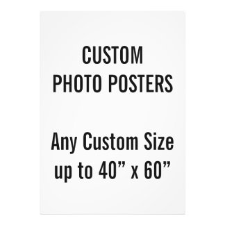 Poster photo A0 personnalisé, jusqu'à 40 po x 60 p