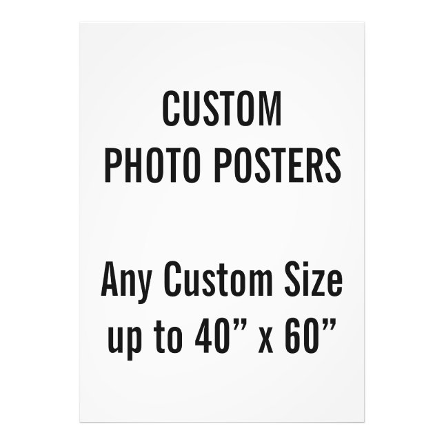 Poster photo A0 personnalisé, jusqu'à 40 po x 60 p (Devant)