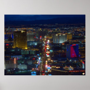 Poster photo aérienne Las Vegas Strip Imprimer