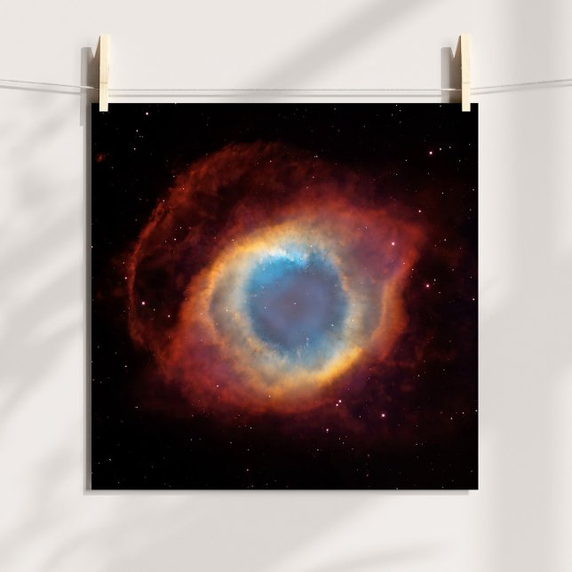 Poster Photo céleste de la nébuleuse de l'Hélice (Helix Nebula Celestial Photo Poster)