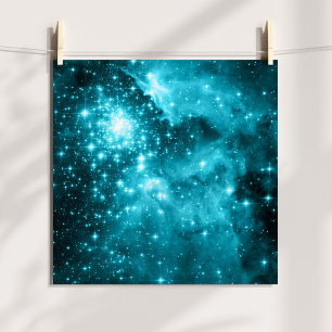 Poster Photo céleste teinté d'Aqua Stars