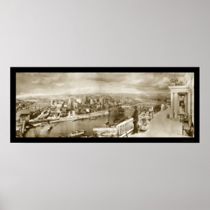Poster Photo centennale 1909 de Pittsburgh