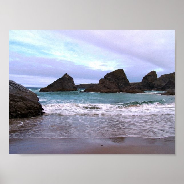 Poster photo de Bedruthan Steps Cornwall (Devant)