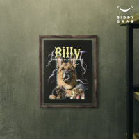 Photo de chien personnalisée Bootleg tendance 90s