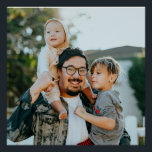 Poster Photo de famille personnalisée<br><div class="desc">Photo de famille personnalisée Poster moderne</div>