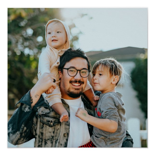 Poster Photo de famille personnalisée (Devant)