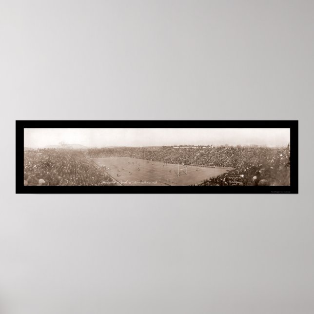 Poster Photo de football Harvard Yale 1908 (Devant)