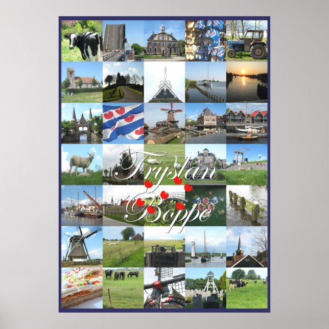 Poster photo de Fryslan Boppe Friesland (Devant)
