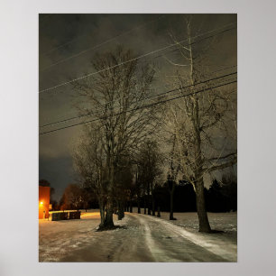 Poster photo de la nuit d'hiver