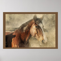 Poster photo de l'artisanat des chevaux
