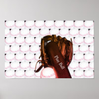 Poster photo de l'équipe de baseball Bat Glove