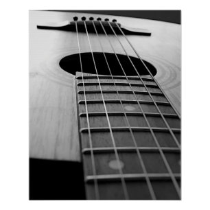 Poster Photo de l'instrument de musique de la guitare noi