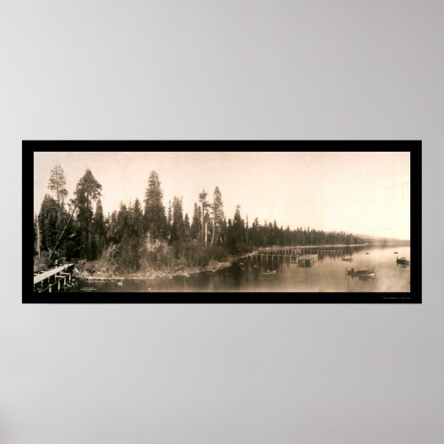 Poster Photo de l'ouragan Bay Tahoe 1908 (Devant)