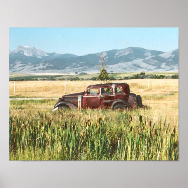 Poster photo de voiture antique (Devant)