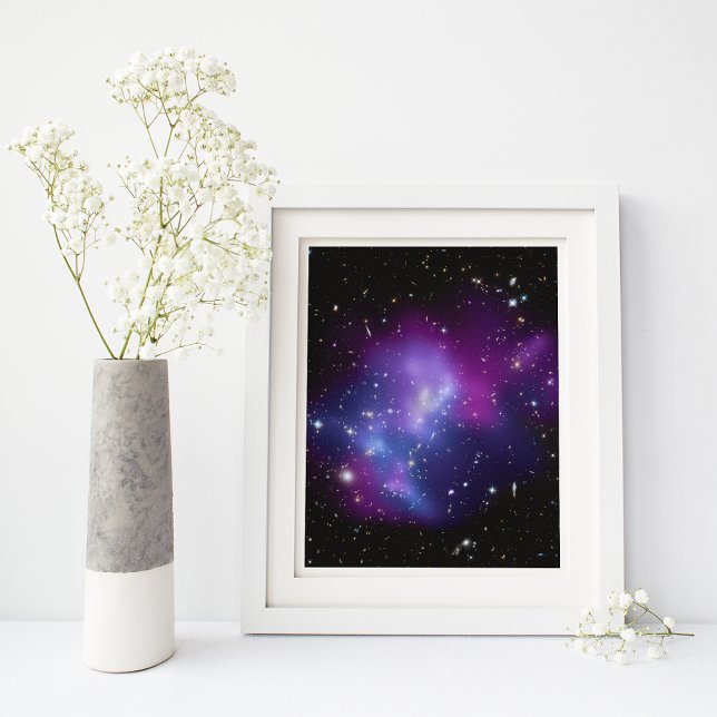 Poster Photo d'espace céleste violet vierge (Créateur téléchargé)