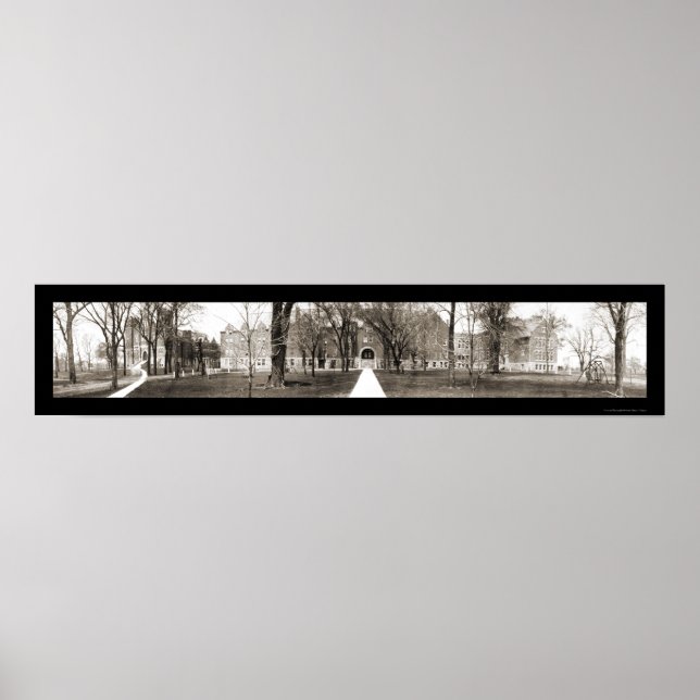 Poster Photo du collège Columbia MO 1912 (Devant)