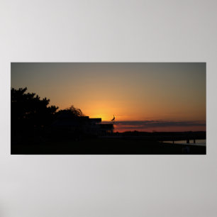 Poster photo du coucher du soleil