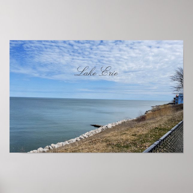 Poster photo du lac Érié (Devant)