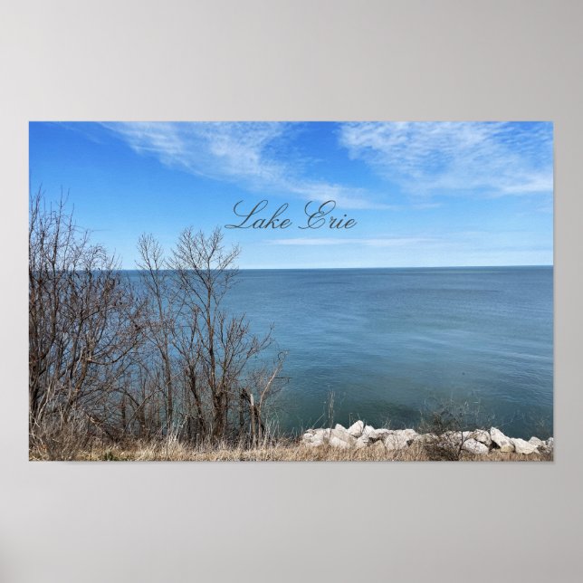 Poster photo du lac Érié (Devant)
