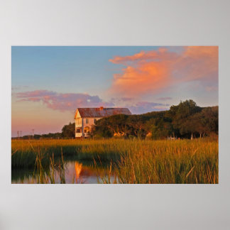 Poster photo du marais de Pawleys Island