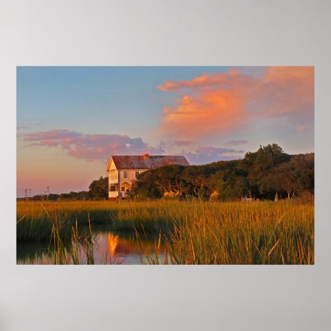 Poster photo du marais de Pawleys Island (Devant)