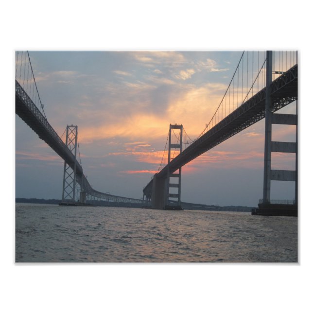 Poster photo du pont de la baie Chesapeake (Devant)