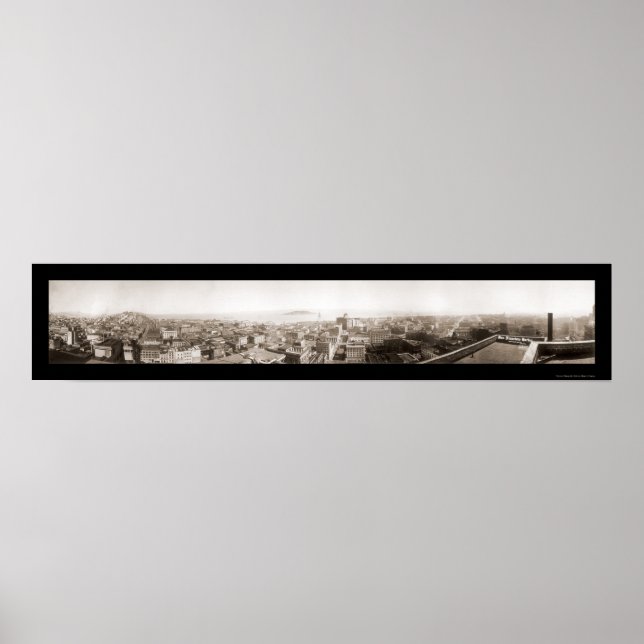 Poster Photo du port de San Francisco 1920 (Devant)