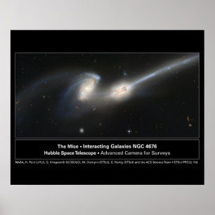 Poster Photo du télescope Mice Hubble